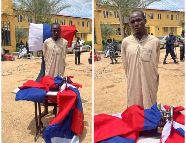 Kano Police Arrest Man for Allegedly Distributing Russian Flags to Protesters