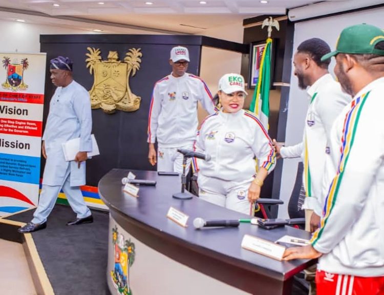 Sanwo-Olu Receives National Sports Festival Touch of Unity, Wishes Team Lagos Success